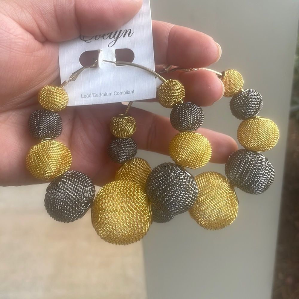 Silver and Gold hoops